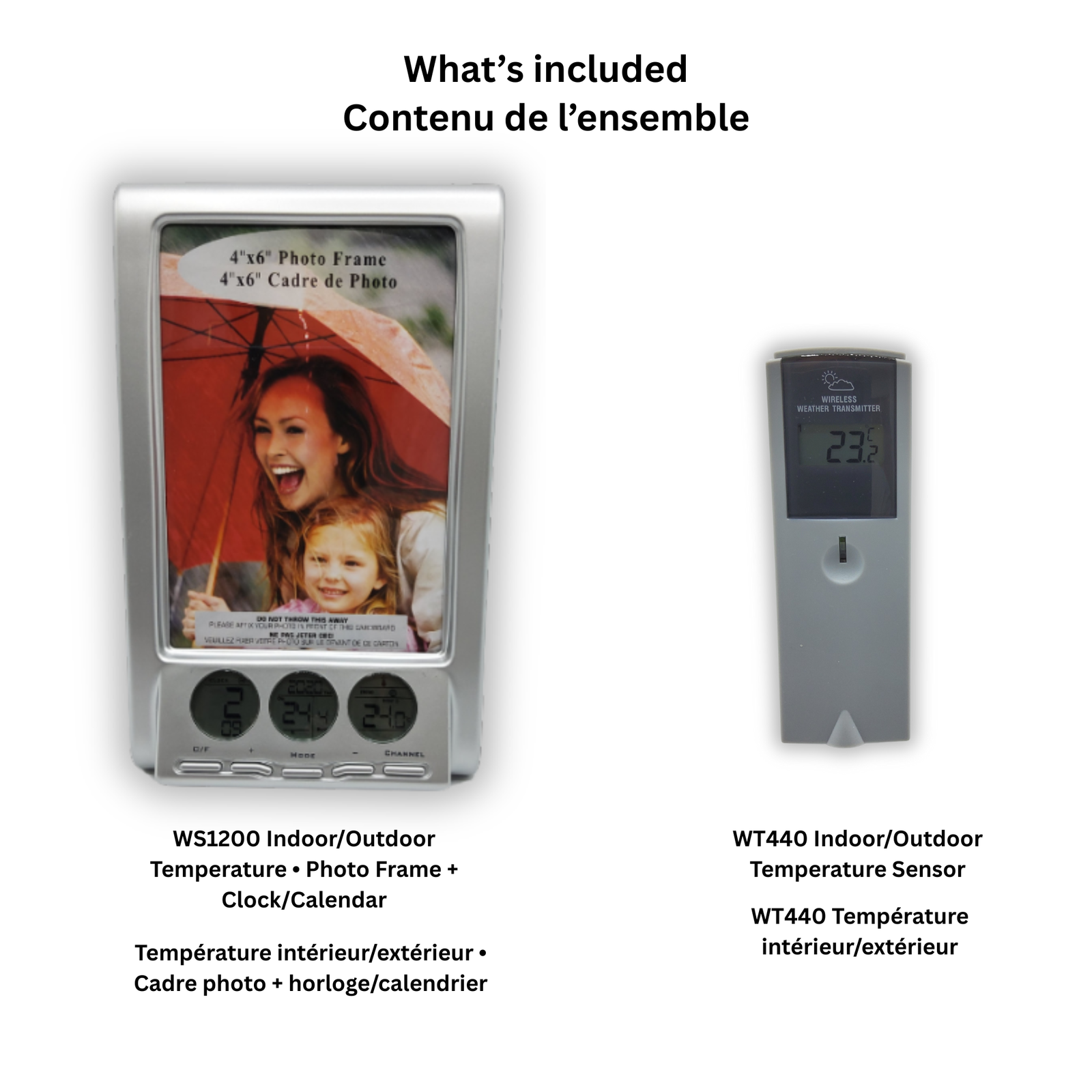 ws1200 wireless thermo-station what's included