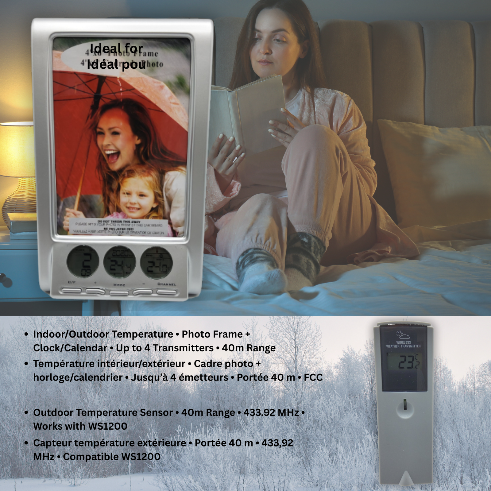 WS1200 wireless thermo-station lifestyle