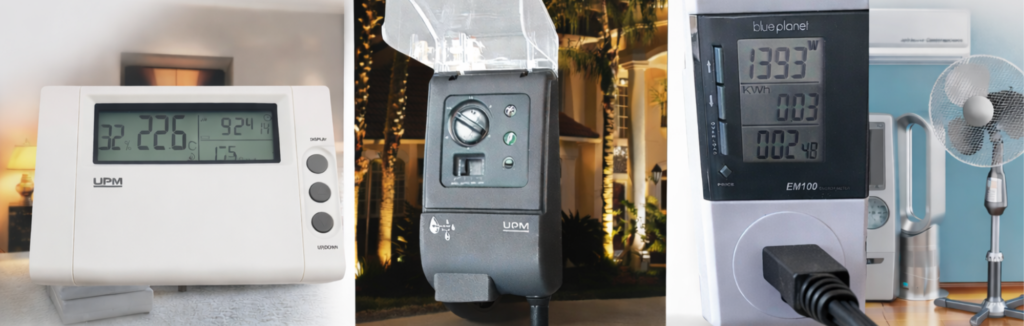 Legacy thermostat, timer, and energy meter products for home use